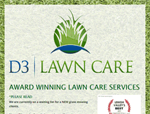 Tablet Screenshot of d3lawncare.com